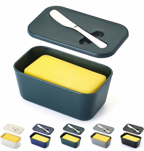 Green plastic rectangular - green,
