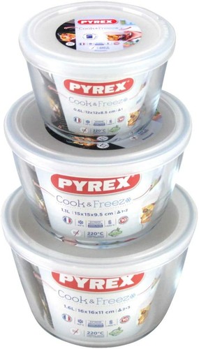 Pyrex cook freeze round - pyrex,