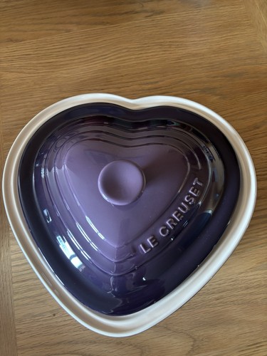Creuset deep heart lidded - le,