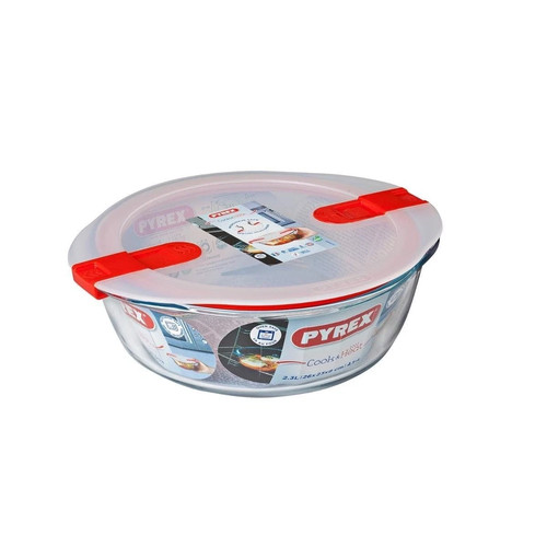 Round glass dish pyrex - round,