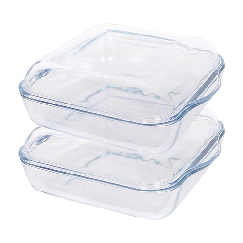 Square glass oven dish - square,