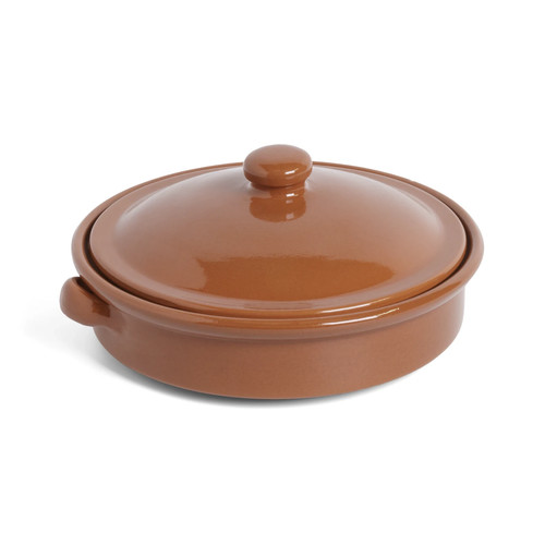 Terracotta round dish with - round,
