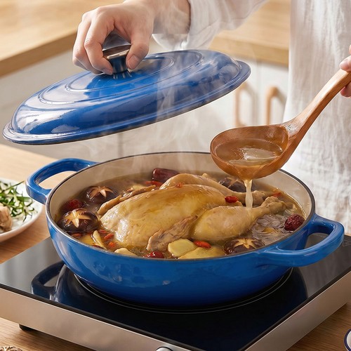 Cast iron casserole - cast, dish