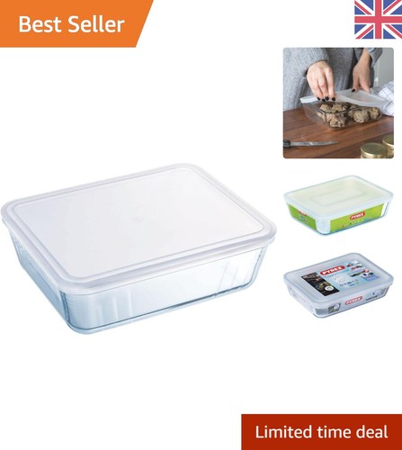 Rectangular dish with lid - 0.8l,