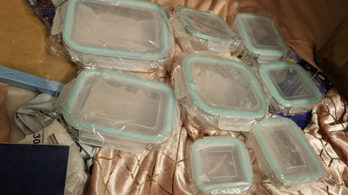 Casserole glass dishes - , with