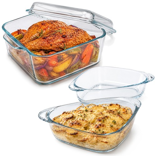 Glass casserole dish with - 1l,