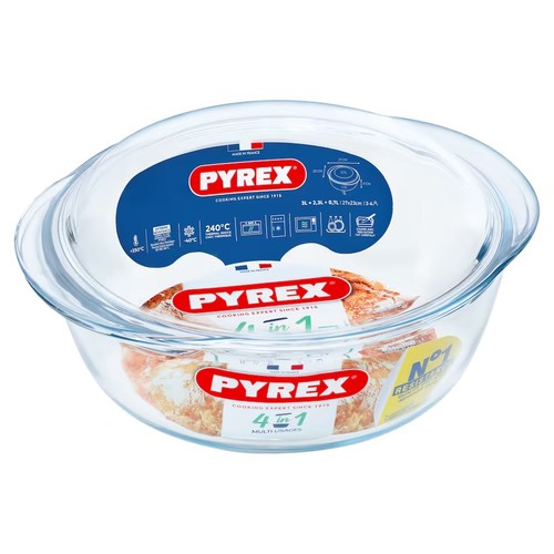 Pyrex glass round - round, casserole
