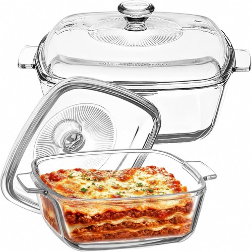 Square glass casserole dishes - square,