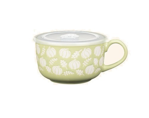 Wax resist soup mug - soup,