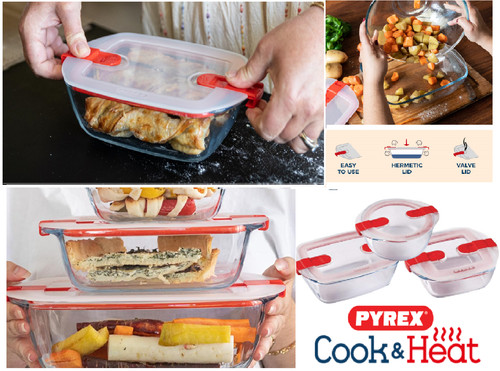 Glass containers food vented - glass,