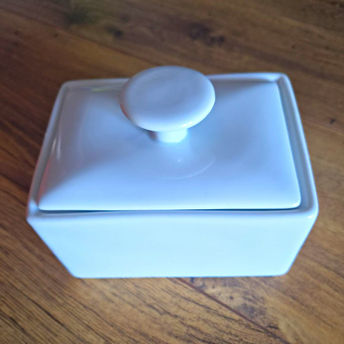 White ceramic rectangular - white,