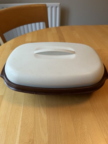 Vintage tupperware brown - tupperware,