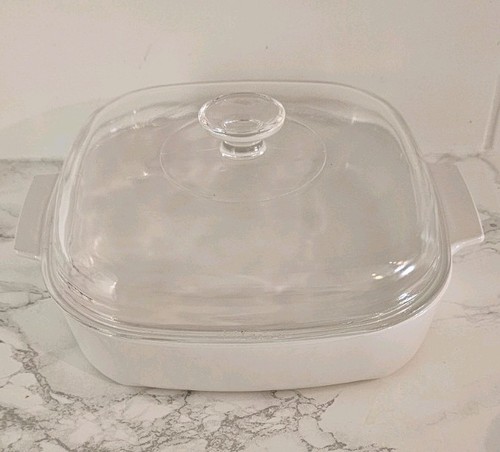 Corning ware white casserole - corning,