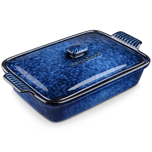Vancasso 3550ml blue stoneware - vancasso,