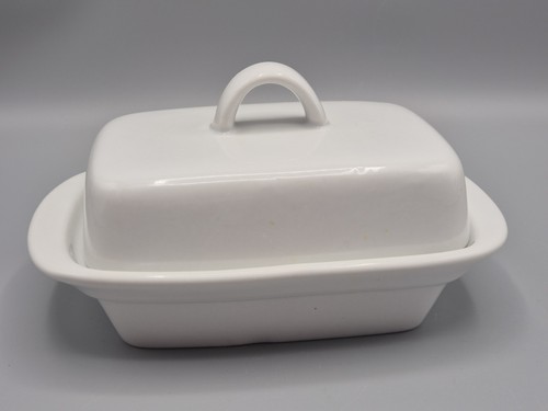 White ceramic butter - ceramic,