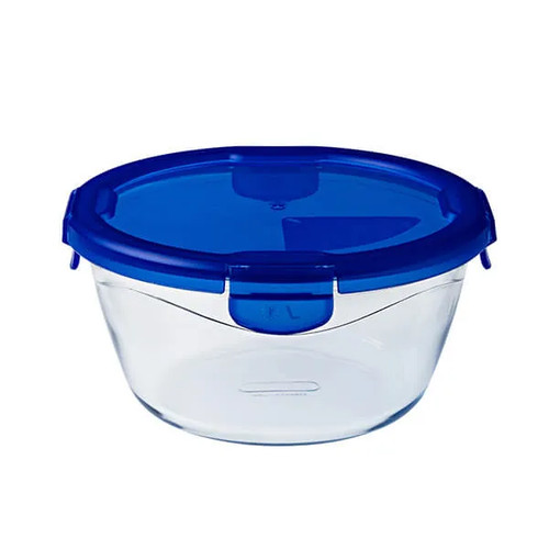 Pyrex cook small - pyrex, round